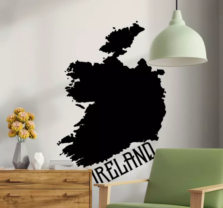 Ireland silhouette laptop skins - TenStickers