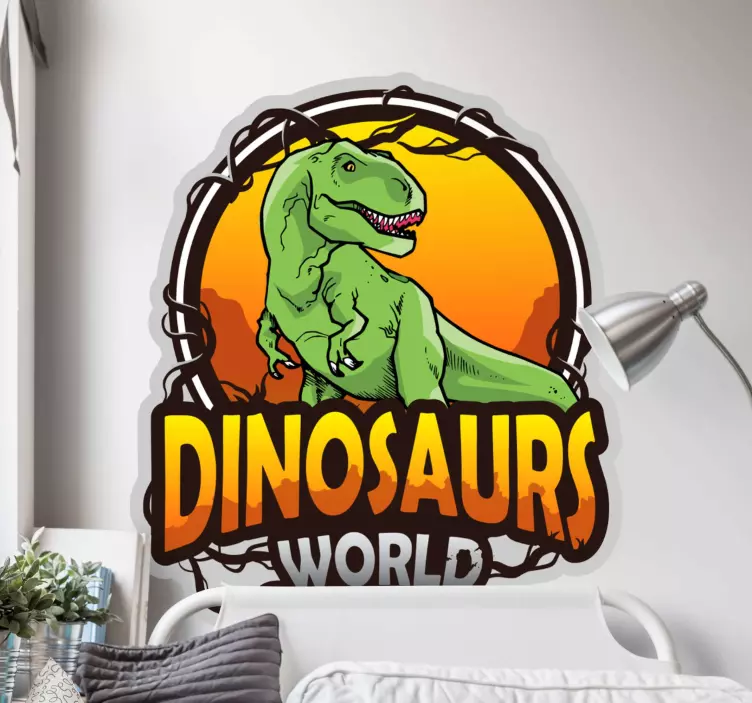 Jurassic world dinosaur wall sticker - TenStickers