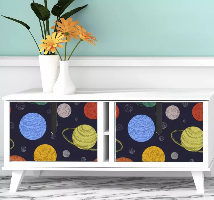 Kallax Planex design furniture decal - TenStickers