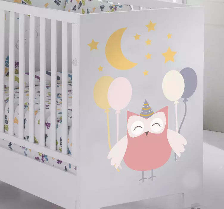 Kids Owl Party Kids Decal - TenStickers