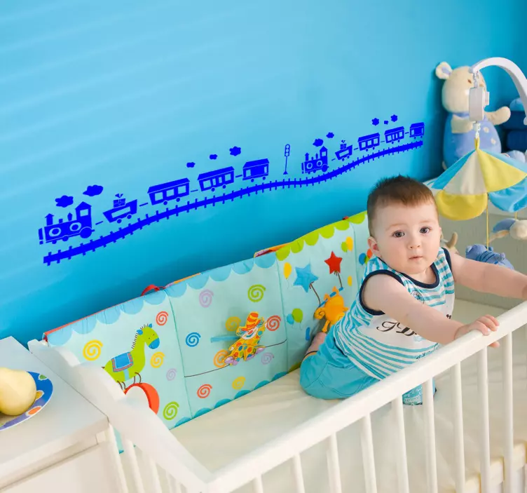 Kids Stickers Steam Train - TenStickers