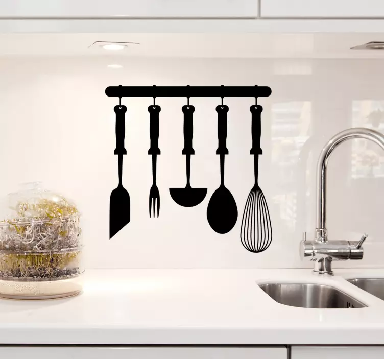 Kitchenware Wall Sticker - TenStickers