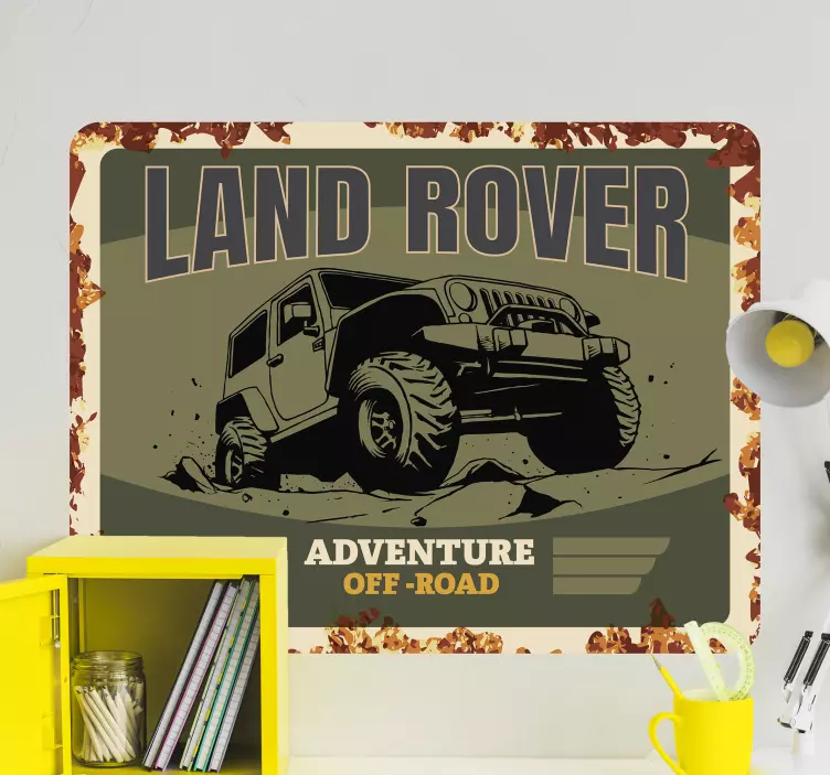 Land rover  car vinyl sticker - TenStickers
