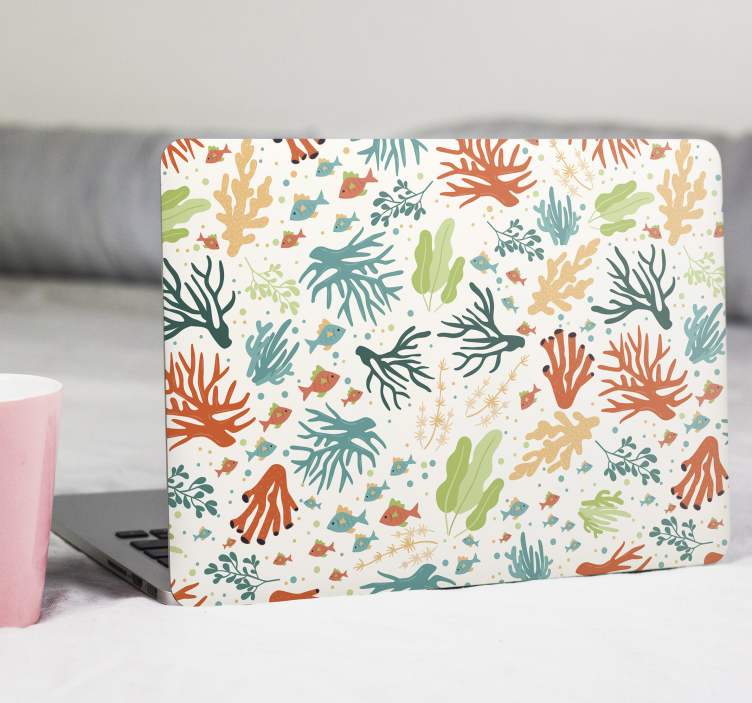 Laptop skin coral reef design - TenStickers