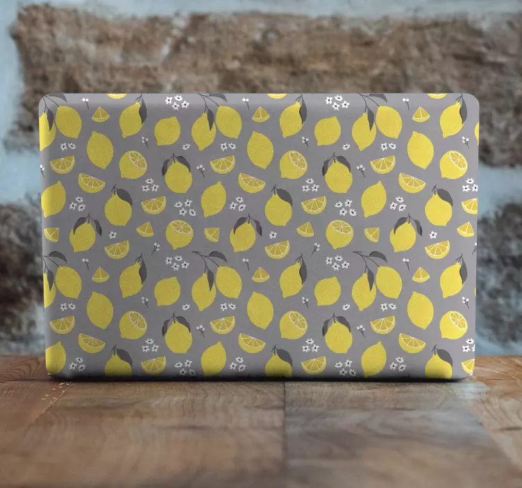 Laptop skin lemon fruit design - TenStickers