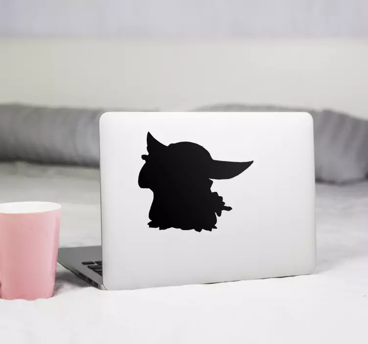 Laptop sticker character silhouette design - TenStickers