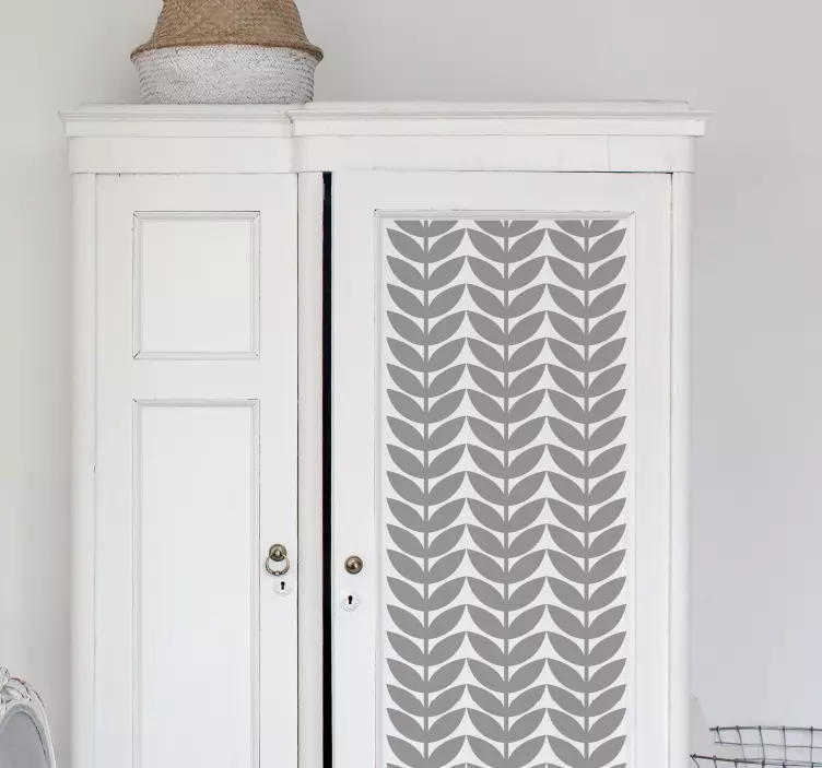 Leaves pattern furniture sticker - TenStickers