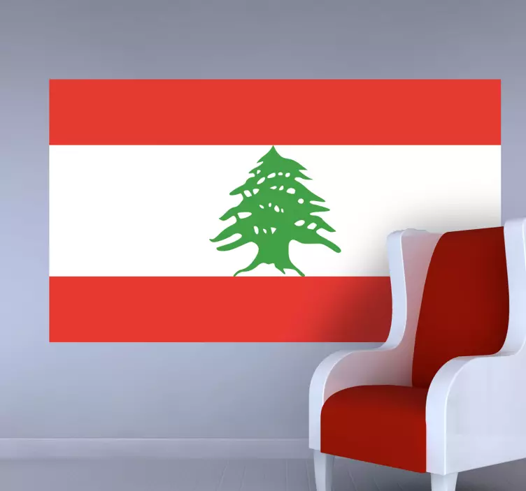 Lebanon Flag Sticker - TenStickers