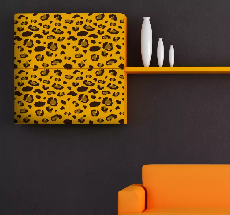 Leopard Print Wall Sticker - TenStickers