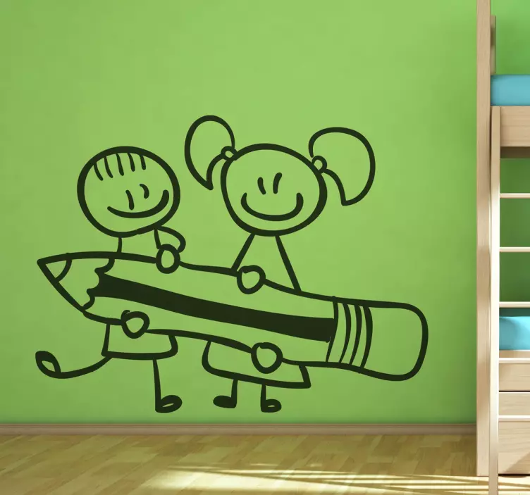 Little Students Kids Sticker - TenStickers