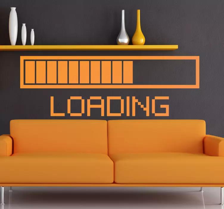 Monochrome Loading Wall Sticker - TenStickers