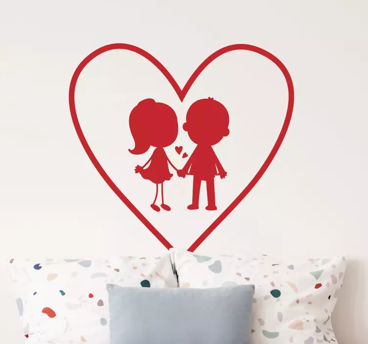 Love sticker cute heart kids - TenStickers