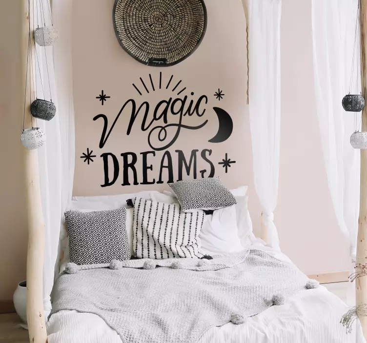 Magic Dreams wall sticker for bedroom - TenStickers