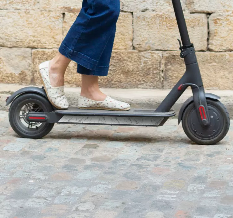 Marble texture scooter sticker - TenStickers