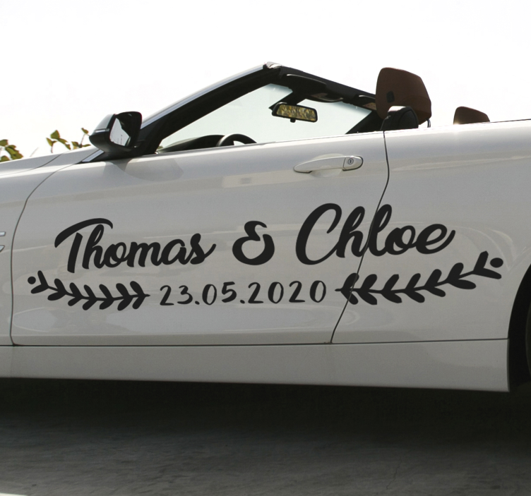 Marriage decoration wedding sticker - TenStickers