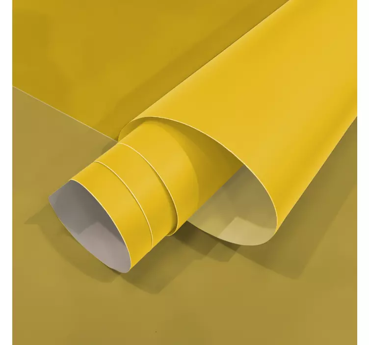 Matte Yellow furniture decal   - TenStickers