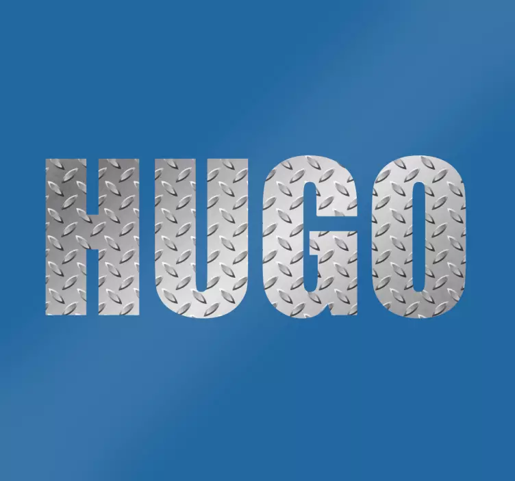 Metallic Effect Personalised Name Sticker - TenStickers