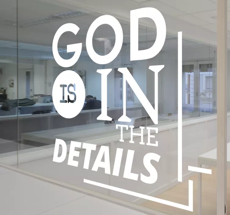 Mies Van Der Rohe Quote Sticker - TenStickers