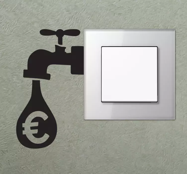 Money Tap Wall Sticker - TenStickers