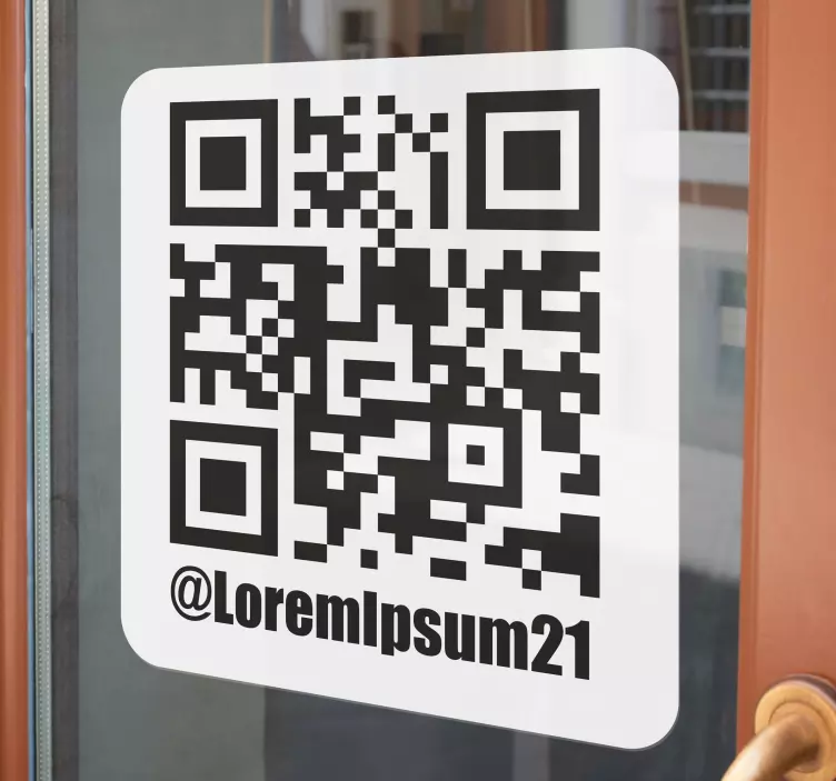 Monocolor Instagram QR code personalised decal - TenStickers