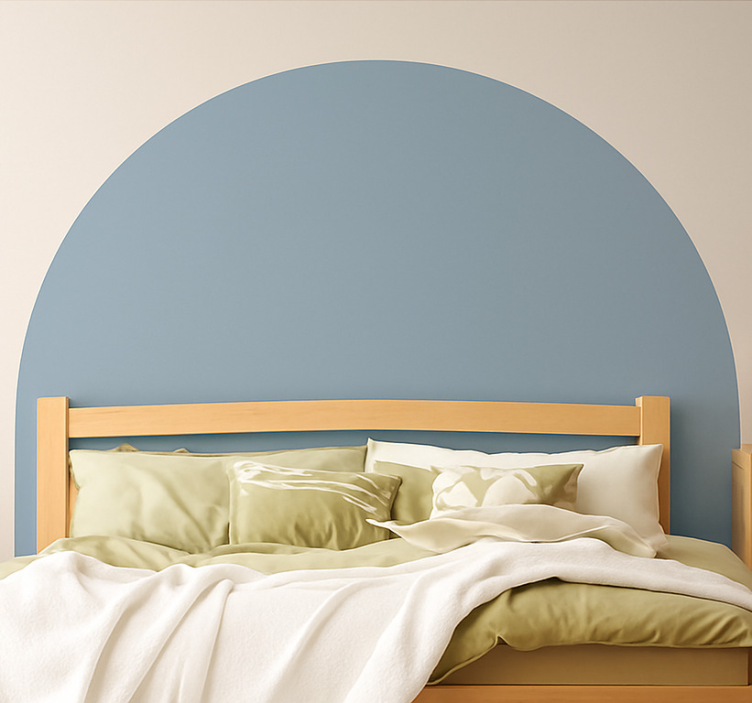 Monocolour arch bedroom wall sticker - TenStickers