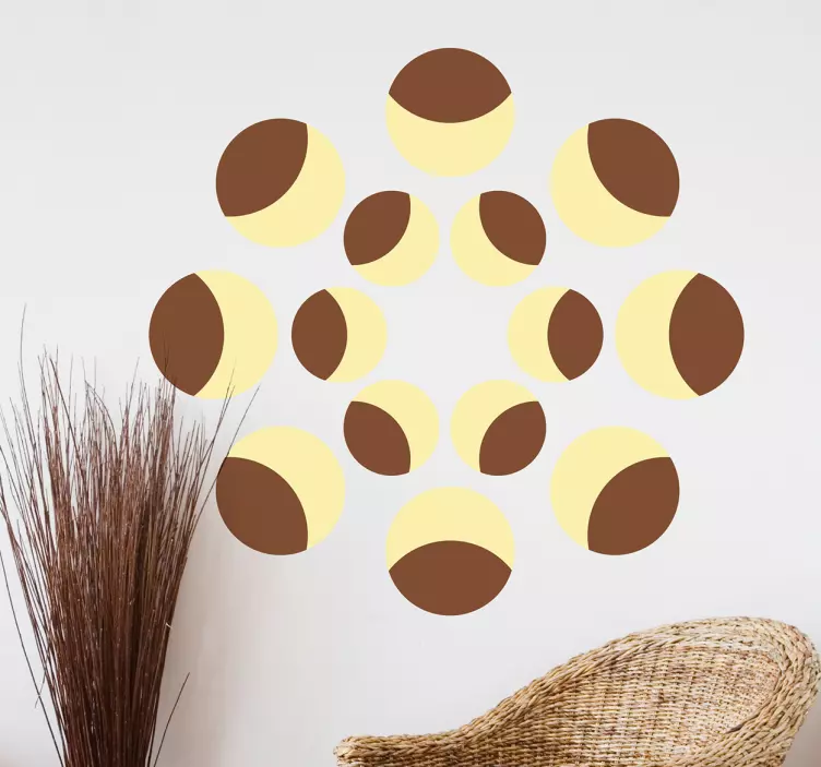 Moon Phases science sticker - TenStickers