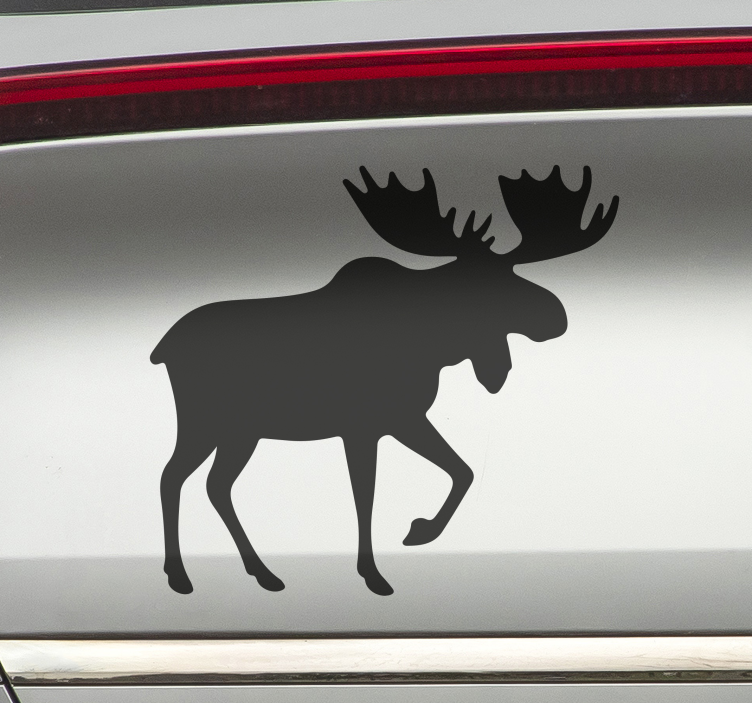 Moose design animal car sticker - TenStickers