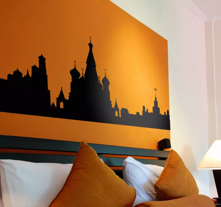 Moscow Silhouette Wall Sticker - TenStickers