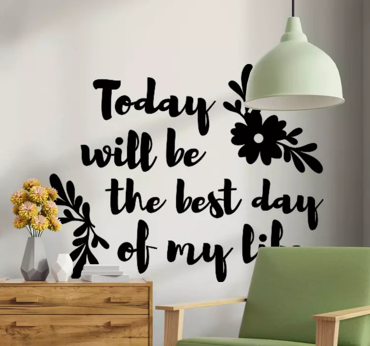 Uplifting Life Saying quote sticker - TenStickers