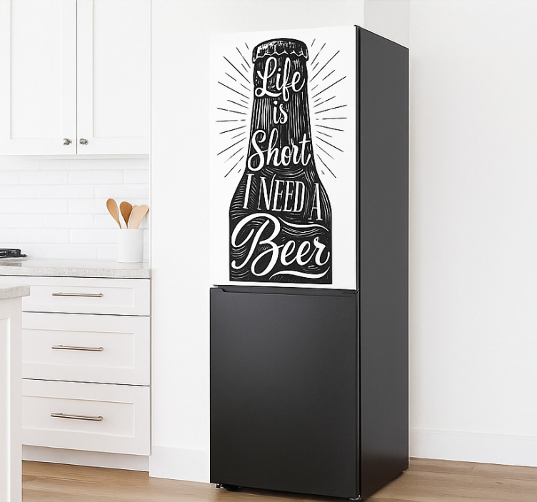 Nature foliage decor fridge sticker - TenStickers