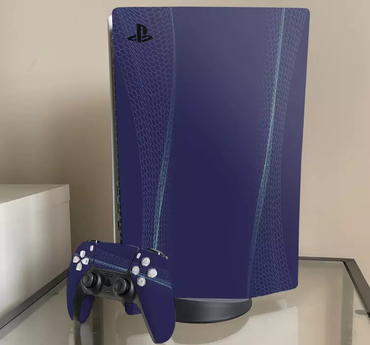 Navy gaming visuals PS5 skin - TenStickers