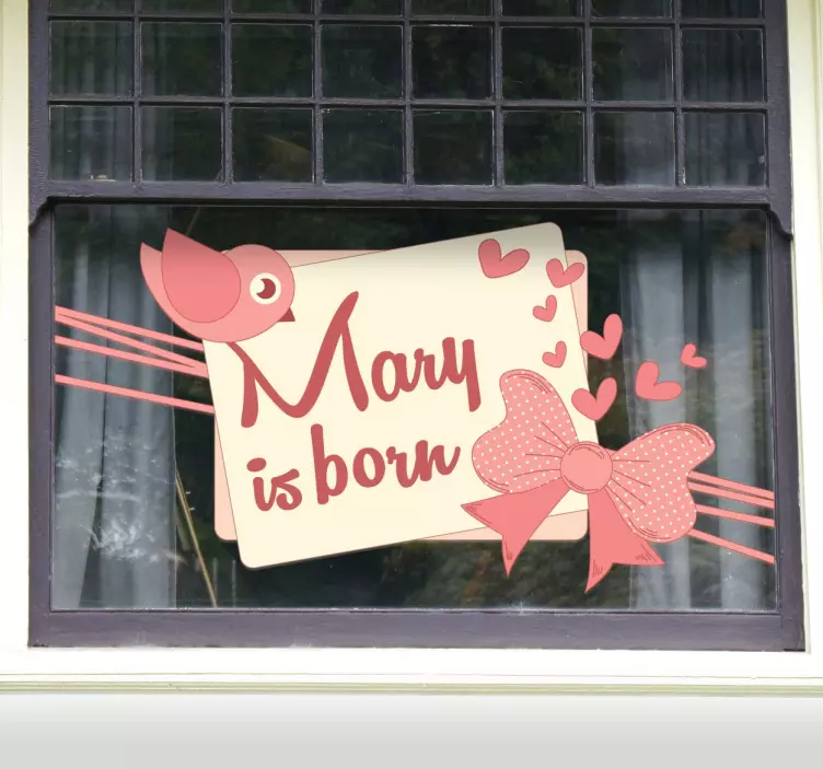 New Baby Girl Sticker - TenStickers