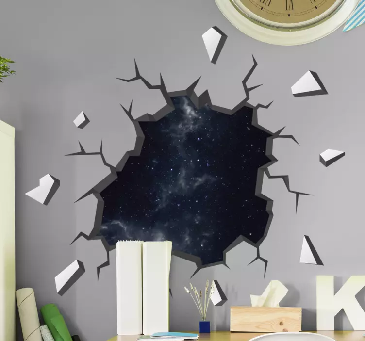 Night Sky 3D visual effects wall decal - TenStickers