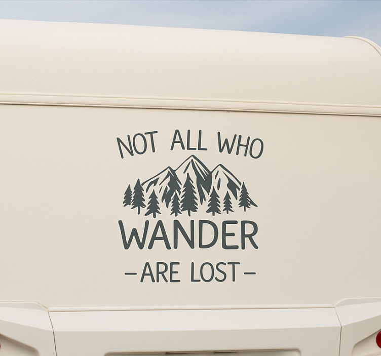 Nomad traveler quote  campervan decal - TenStickers