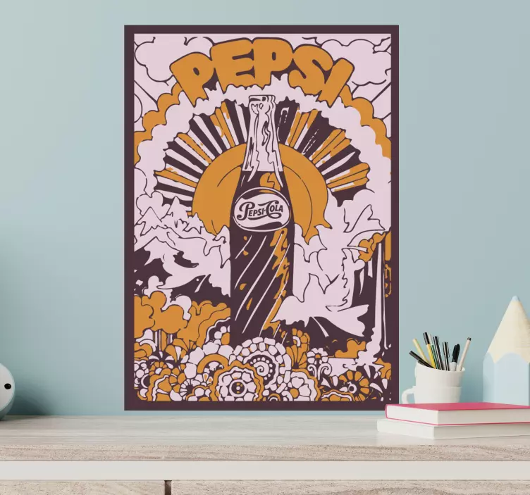 Object sticker vintage soda art design - TenStickers