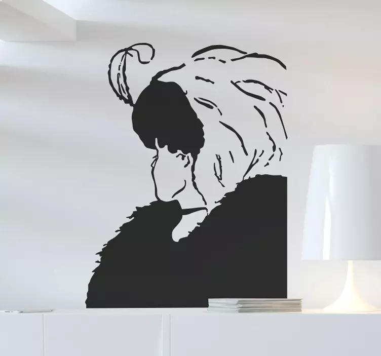 Old or Young Woman Wall Sticker - TenStickers