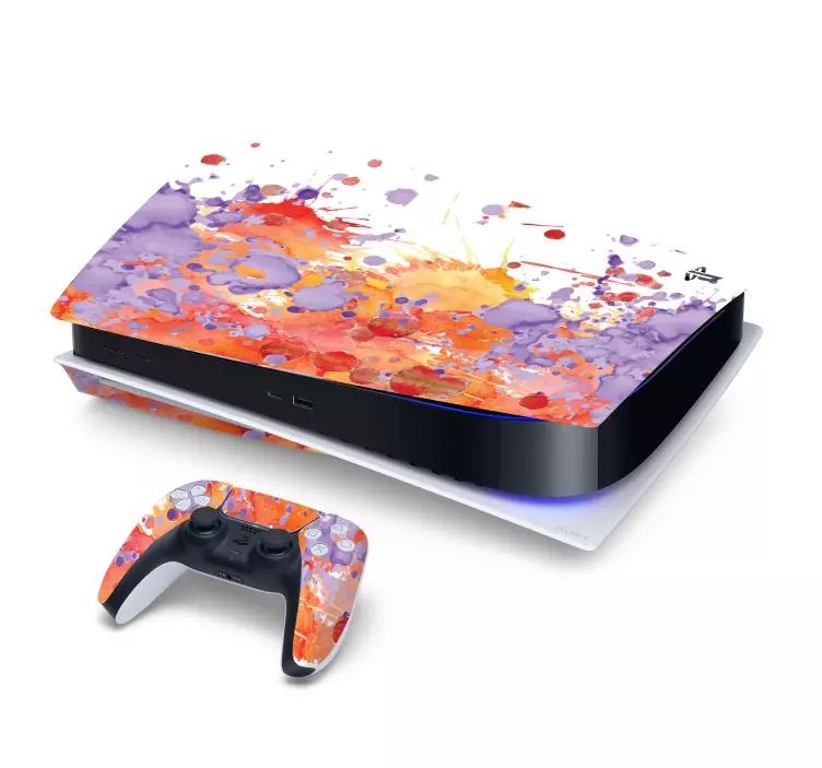 Paint PS5 vinyl wrap stickers - TenStickers