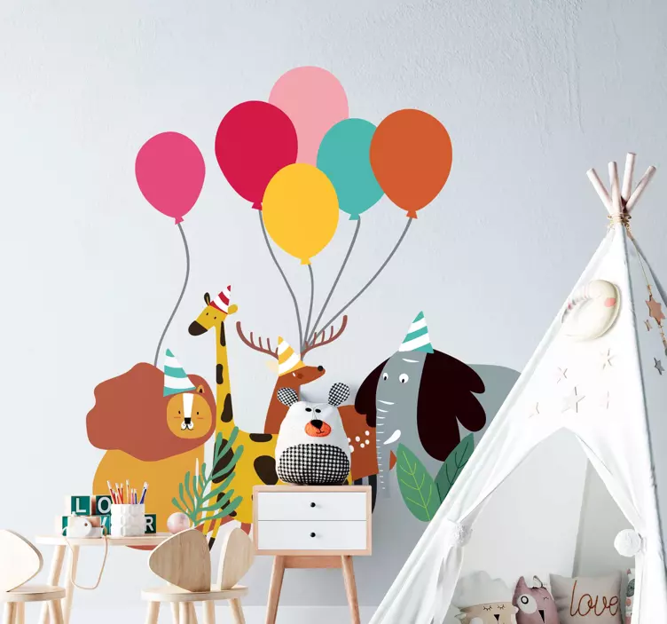 Party Animals Gathering wall sticker - TenStickers