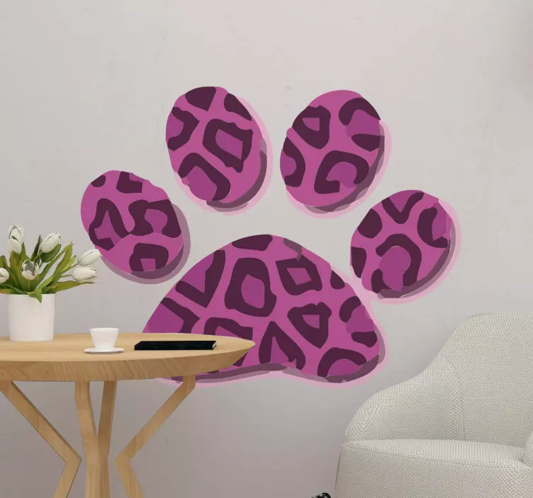 Paw Print Emblem wall sticker - TenStickers