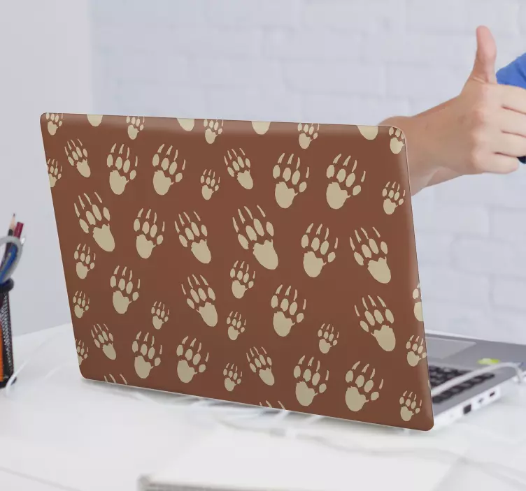 Paw Print Motif laptop skin - TenStickers
