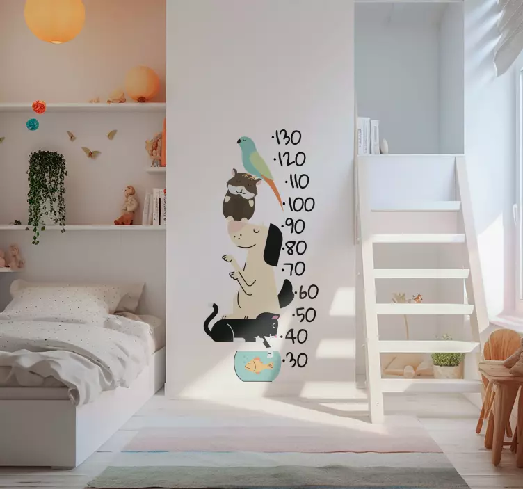 Pets height measurer wall stickers  - TenStickers