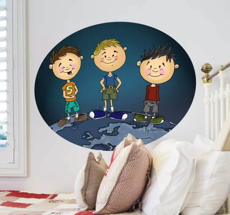 Playful Kids Illustration wall stickers for kid - TenStickers