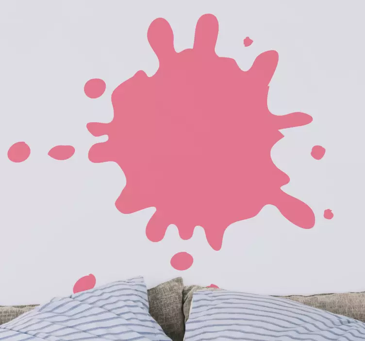 Playful splash shape decoration wall sticker - TenStickers