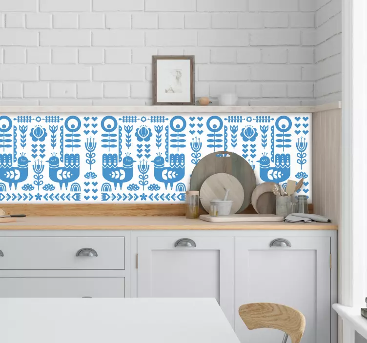 Popular Norwegian Art Kitchen Sticker - TenStickers