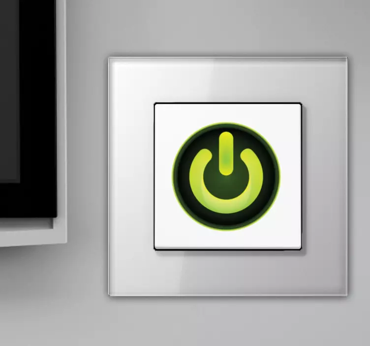 Power button light switch sticker - TenStickers