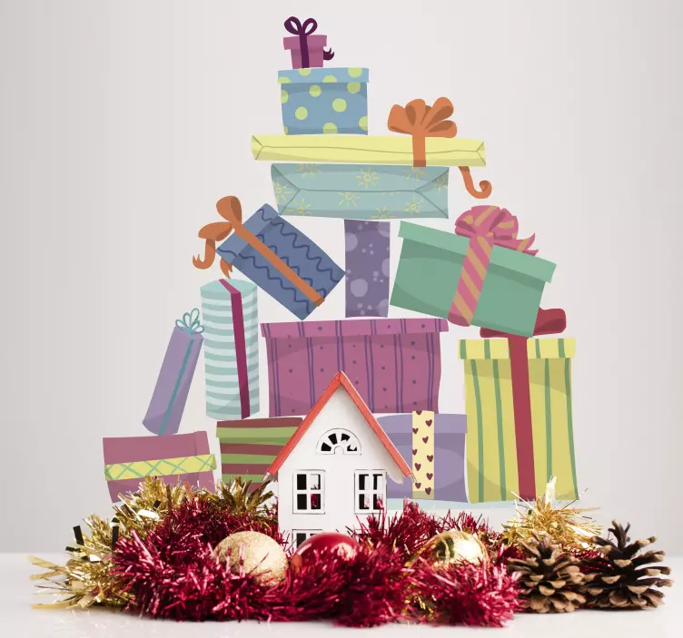 Present Mountain Wall Sticker - TenStickers