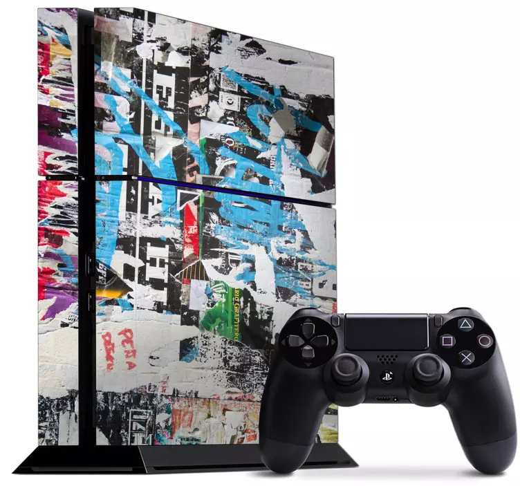 Ps4 skin vibrant urban aesthetic - TenStickers