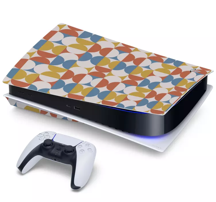 Ps5 skin geometric color design - TenStickers