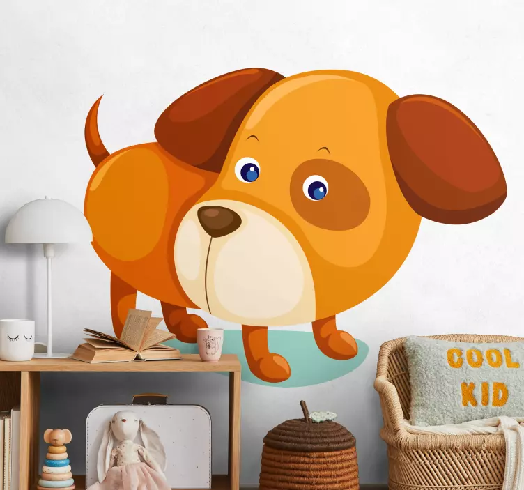 Puppy Dog Kids Sticker - TenStickers