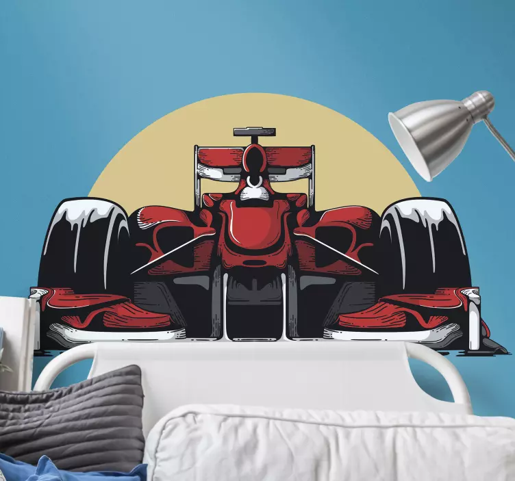 Race Car Front vehicle sticker - TenStickers